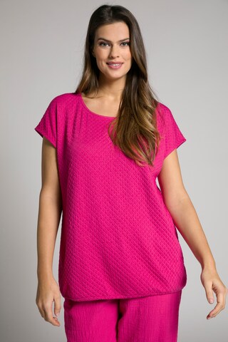 Ulla Popken Sweatshirt in Roze: voorkant