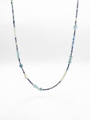 Nemomatheo Necklace 'Saphirtraum – Handgefertigte Steinperlenkette' in Gold