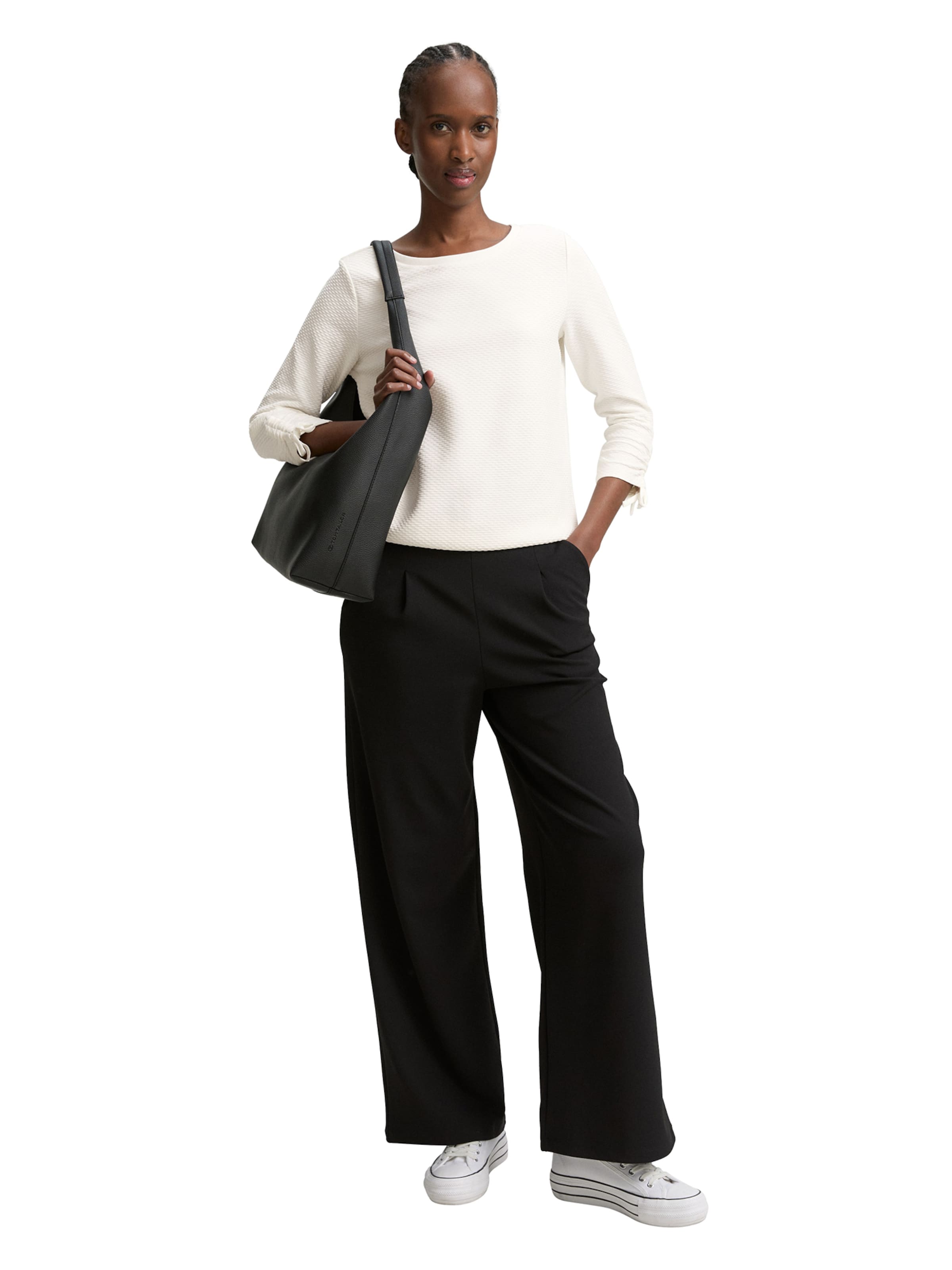 TOM TAILOR DENIM Свитшот в Белый