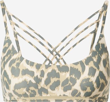 Bustier Hauts de bikini 'SCOOP STRAPPY' AERIE en beige : devant