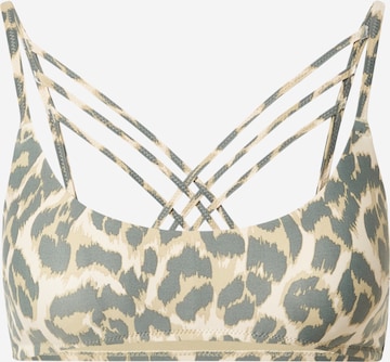 Bustier Hauts de bikini 'SCOOP STRAPPY' AERIE en beige : devant