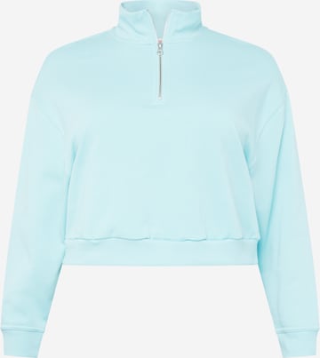 Levi's® Plus Sweatshirt 'PL Cosmo 1/4 Zip' i blå: forside