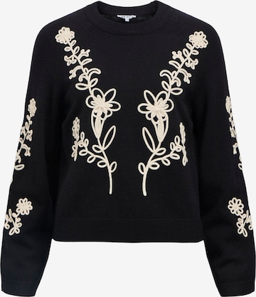 OBJECT Sveter 'OBJLANEY RUBIN' - Čierna: predná strana