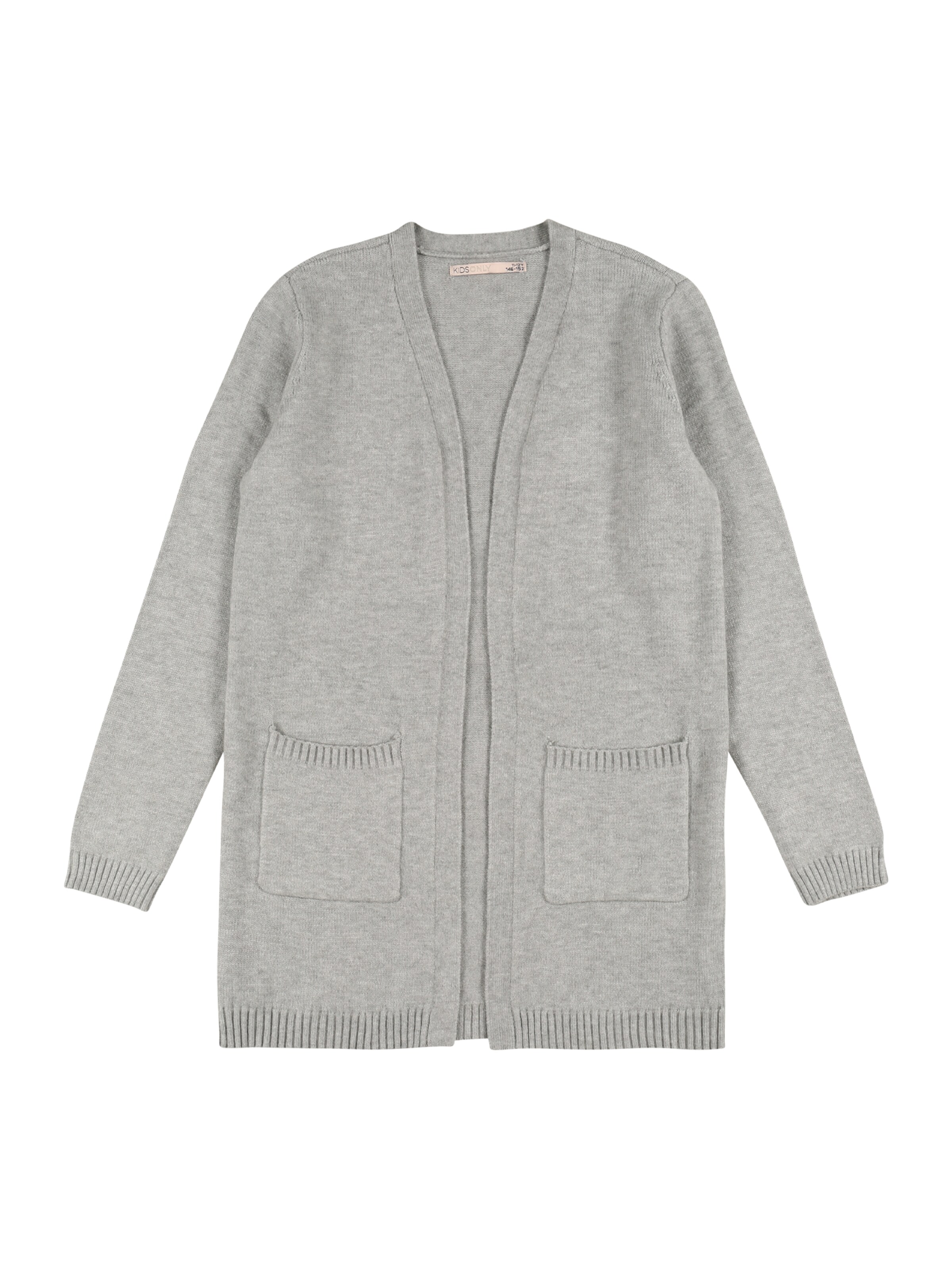 Cardigan 'Lesly' ONLY GIRLS en gris : devant