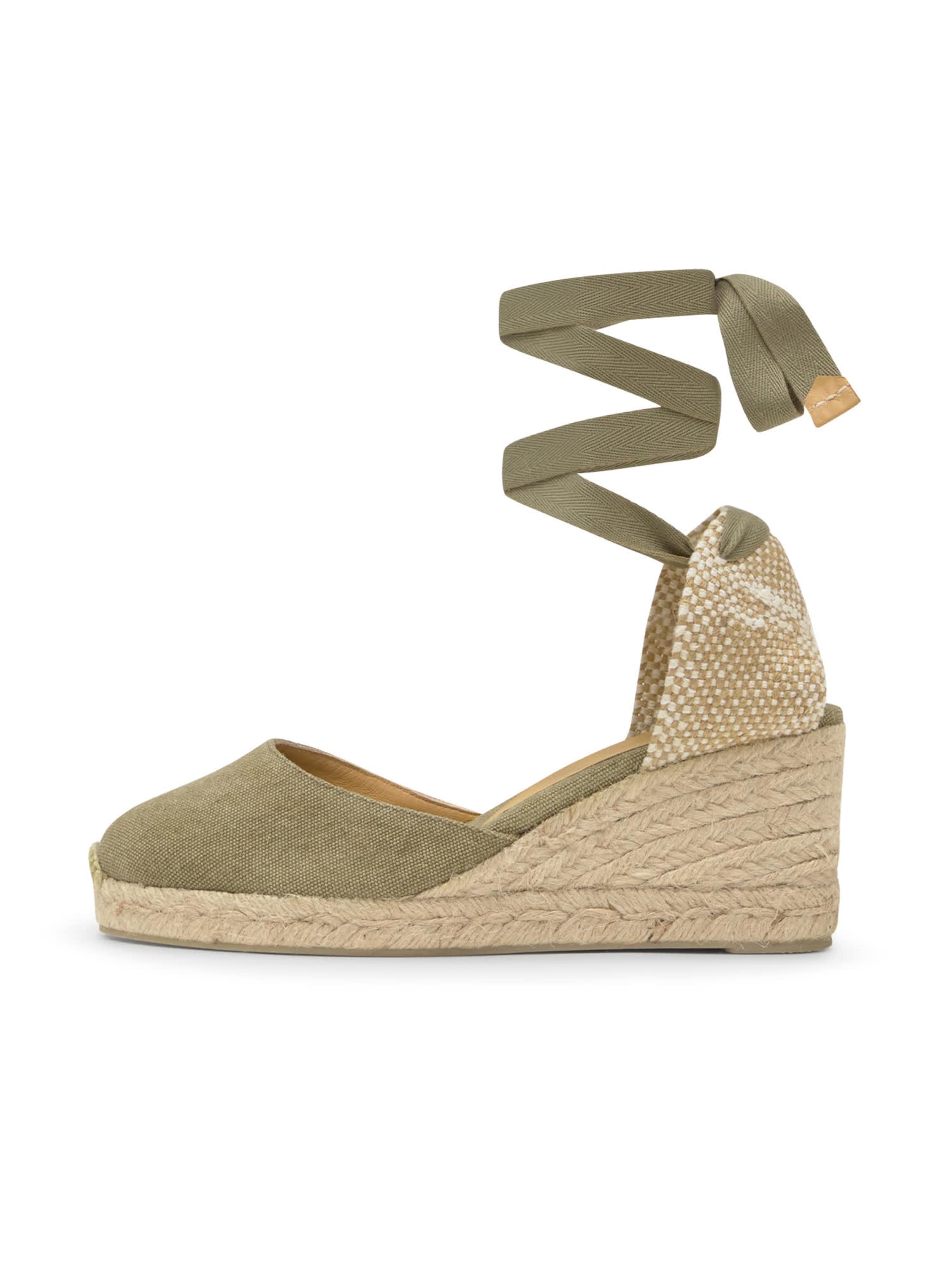 Espadrilles 'Carina' Castañer en vert : devant
