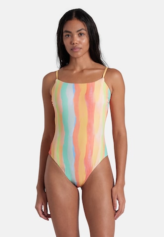 ARENA Bustier Sportbadpak 'WATER PRINT' in Gemengde kleuren: voorkant