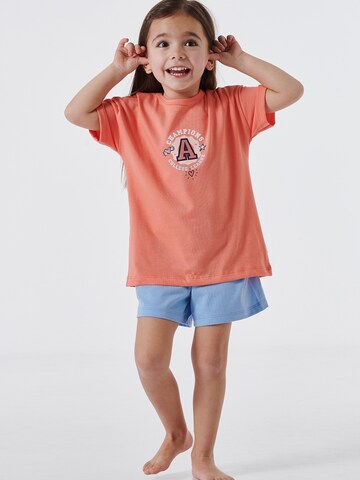 SCHIESSER Pajamas 'Girls World' in Orange