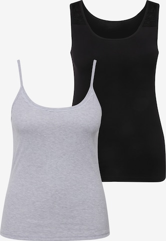 Ulla Popken Undershirt in Grey: front