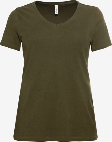 T-shirt SHEEGO en vert : devant