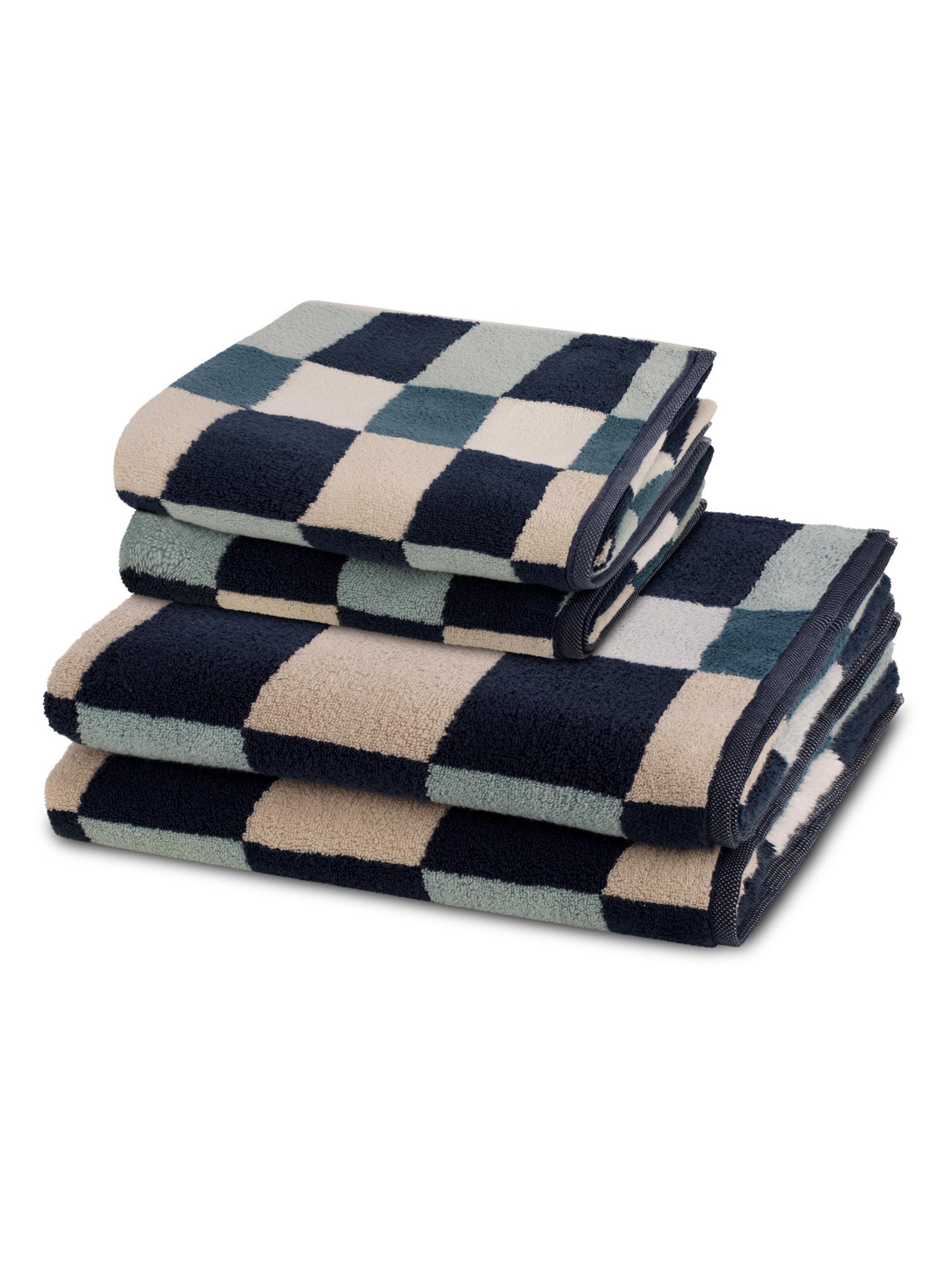 ROSS Towel 'Three Stars' in Blue: front
