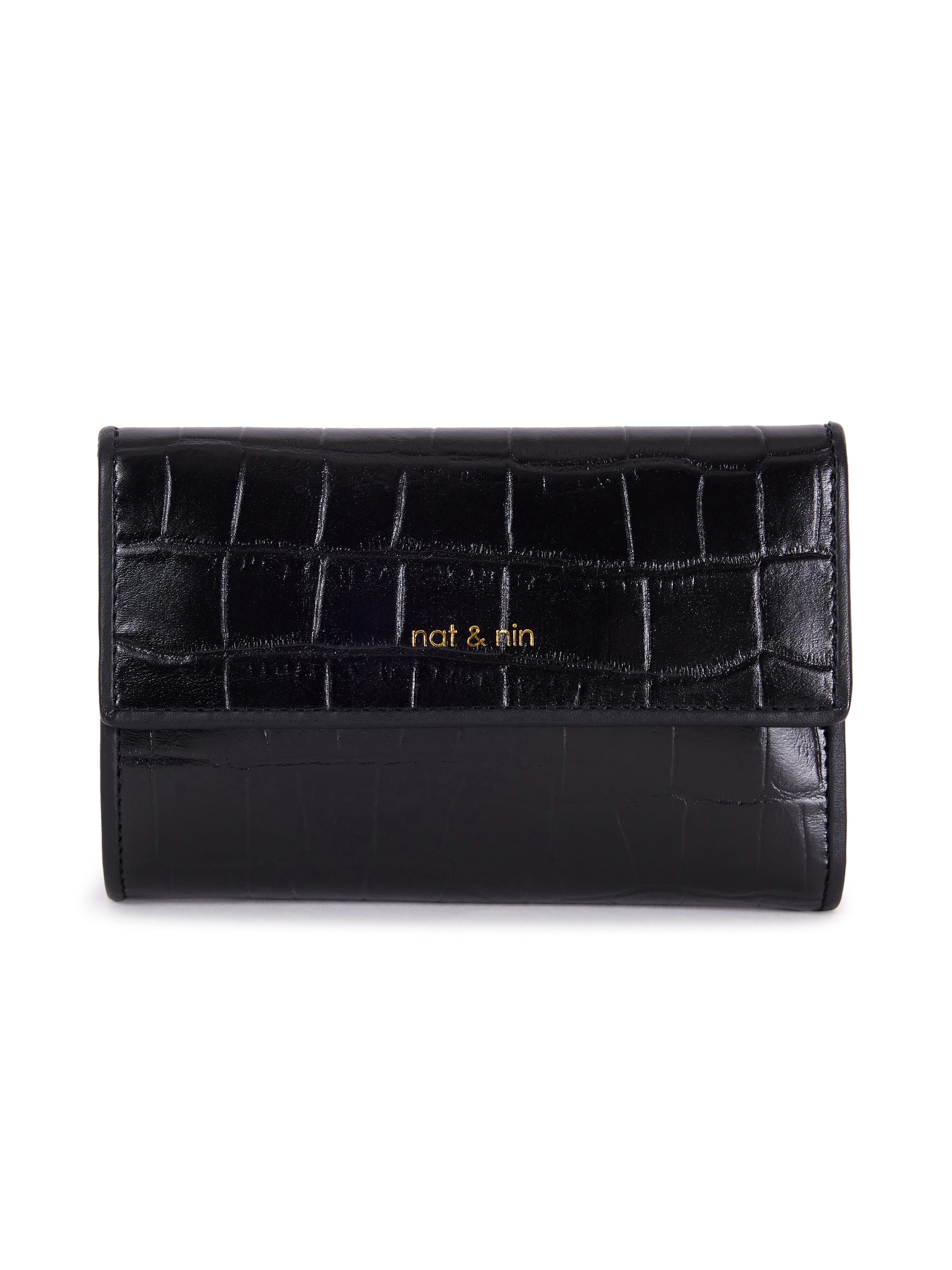 Nat&Nin Wallet 'Lotti' in Black: front