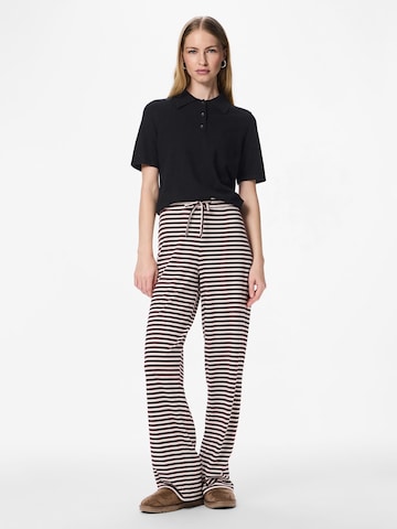 PIECES Wide leg Pants 'PCLaya' in Red