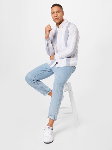 mėlyna HOLLISTER Standartinis modelis Marškiniai 'WEBEX'