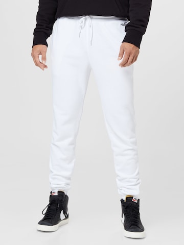 HOLLISTER Tapered Trousers in White: front