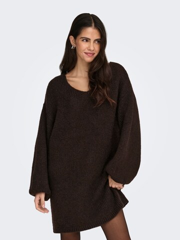JDY Knit dress 'JDYDINEA' in Brown: front