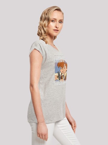 F4NT4STIC Shirt 'Disney Winnie The Pooh Christopher Robin Montage' in Grey
