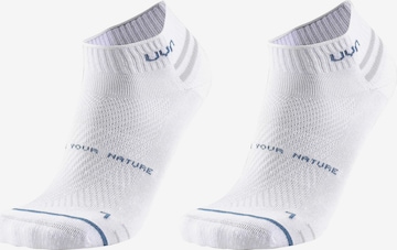Calzino sportivo di Uyn in bianco: frontale