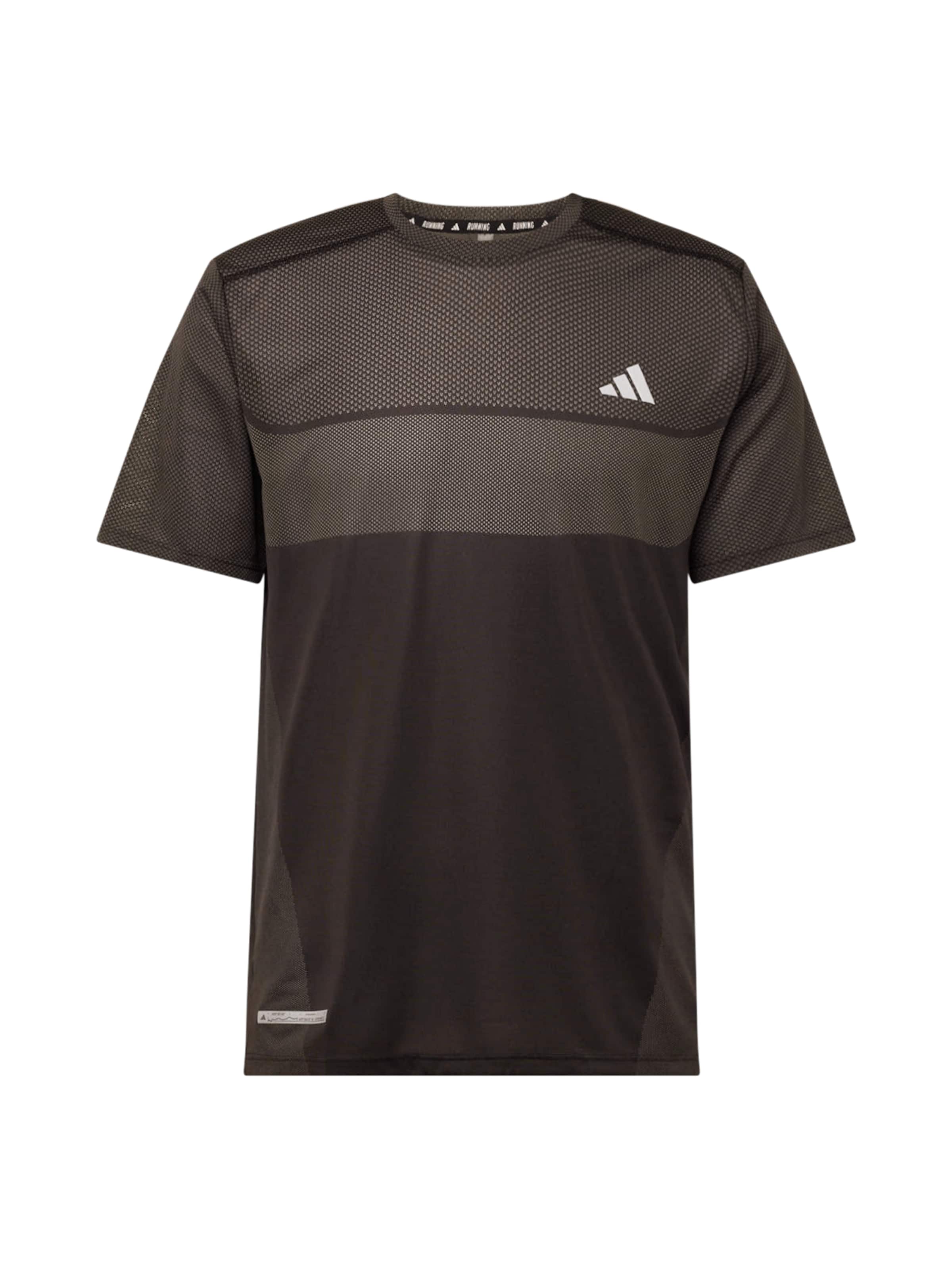 ADIDAS PERFORMANCE T-shirt fonctionnel 'Ultimate' en taupe / noir / blanc, Vue avec produit