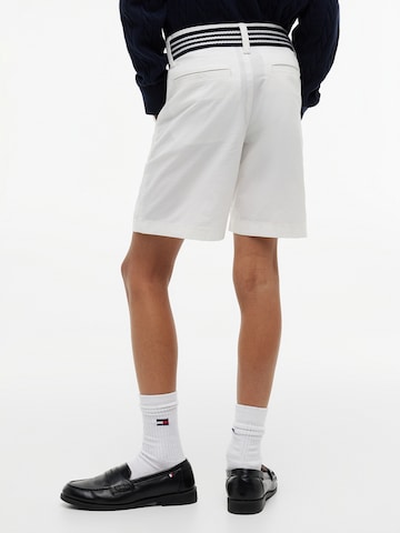 TOMMY HILFIGER Szabványos Nadrág - fehér