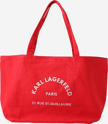 Shopper 'RSG' di Karl Lagerfeld in rosso: frontale