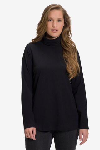 Ulla Popken Shirt  (GOTS) in Schwarz: predná strana