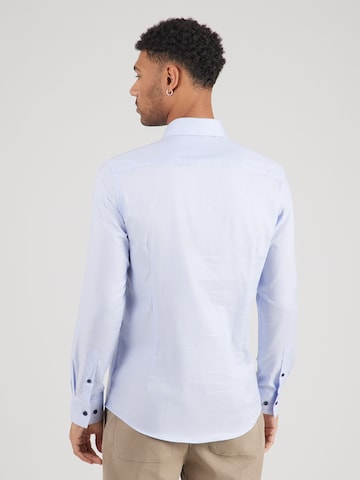 Bruun & Stengade Slim fit Businessskjorta 'Ugalde' i blå