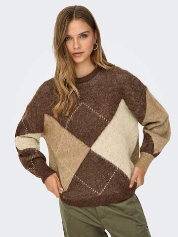 ONLY Pullover 'ONLNoeme' in Braun