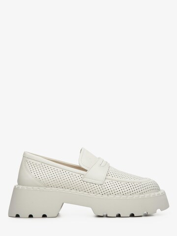 Estro Moccasins '09-2820' in Beige: front