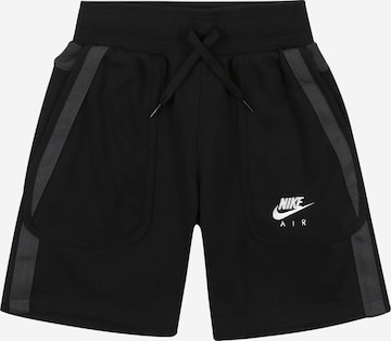 Nike Sportswear Regular Trousers 'Air French Terry' in Black: front