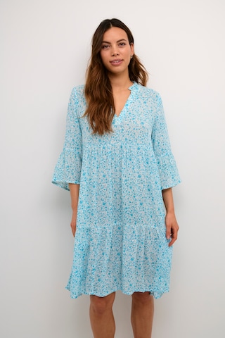 Kaffe Shirt Dress 'Hera Amber' in Blue: front