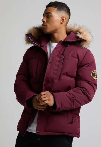 Veste d’hiver 'OSHAWA 2.0' Zavetti Canada en rouge : sur le côté
