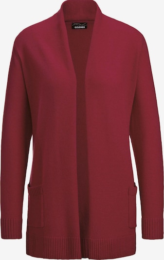 Goldner Strickjacke in rot, Produktansicht