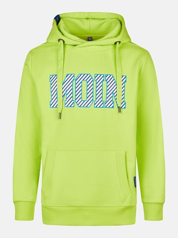 salzhaut Sweatshirt 'Heff - Moin' in Green: front
