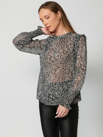 KOROSHI Blouse in Zwart