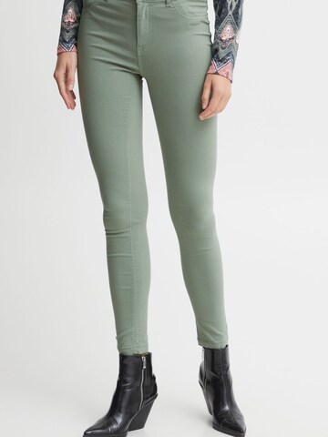 b.young Slimfit Broek 'Elva' in Groen: voorkant