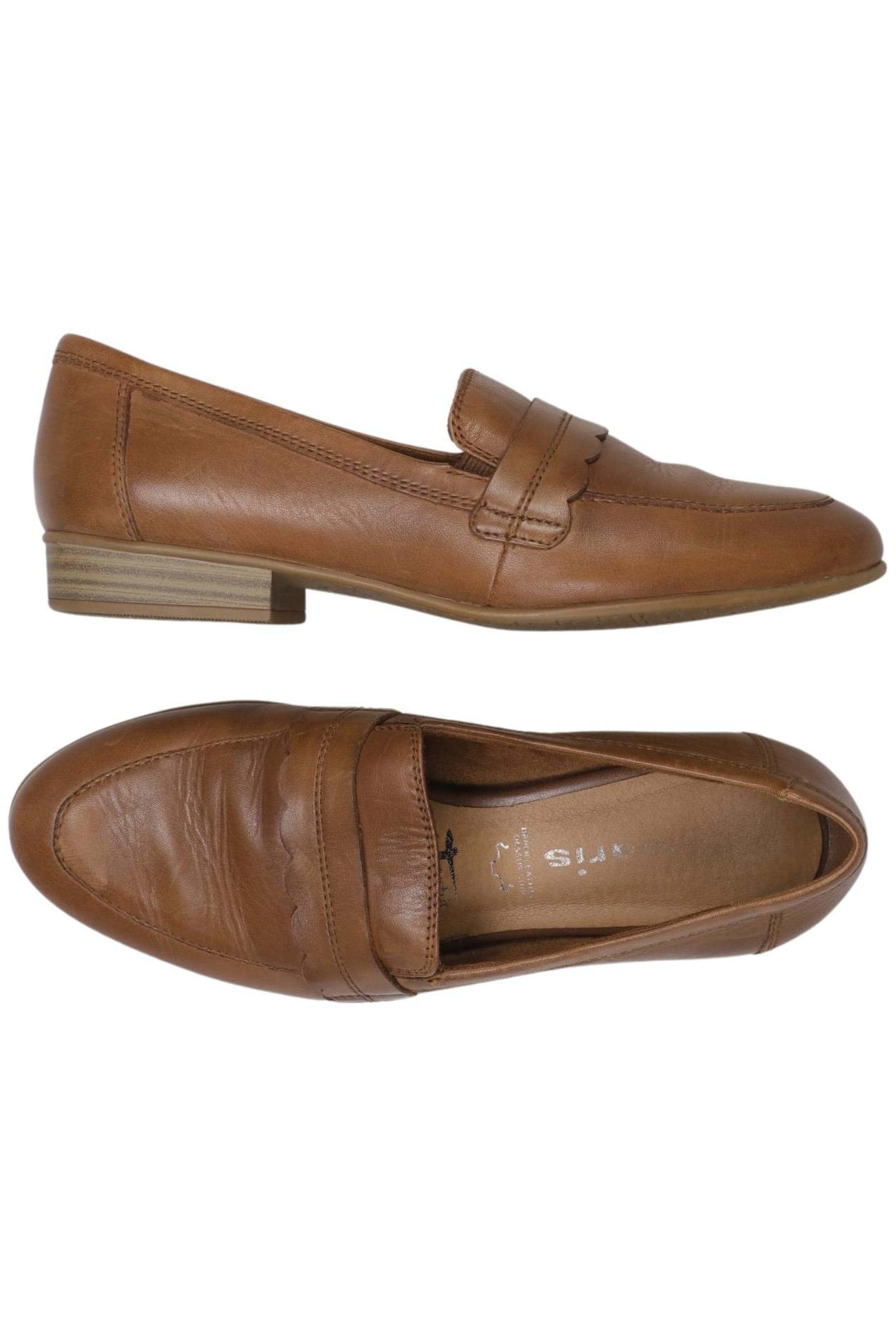 Tamaris Flats & Loafers in 38 in Brown: front
