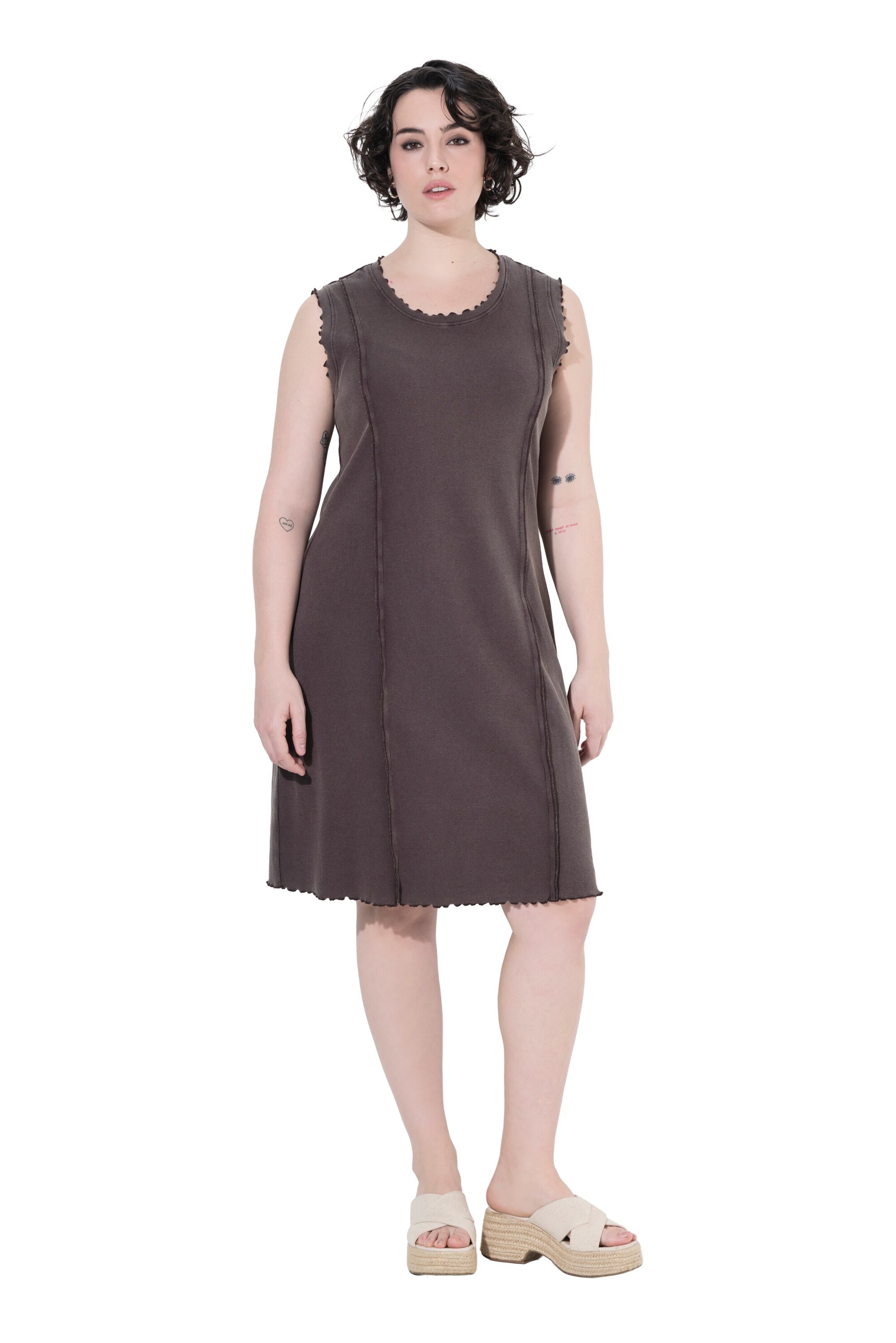 Ulla Popken Kleid in Braun: Vorderseite
