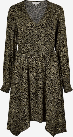 Apricot Kleid in Grün: Vorderseite