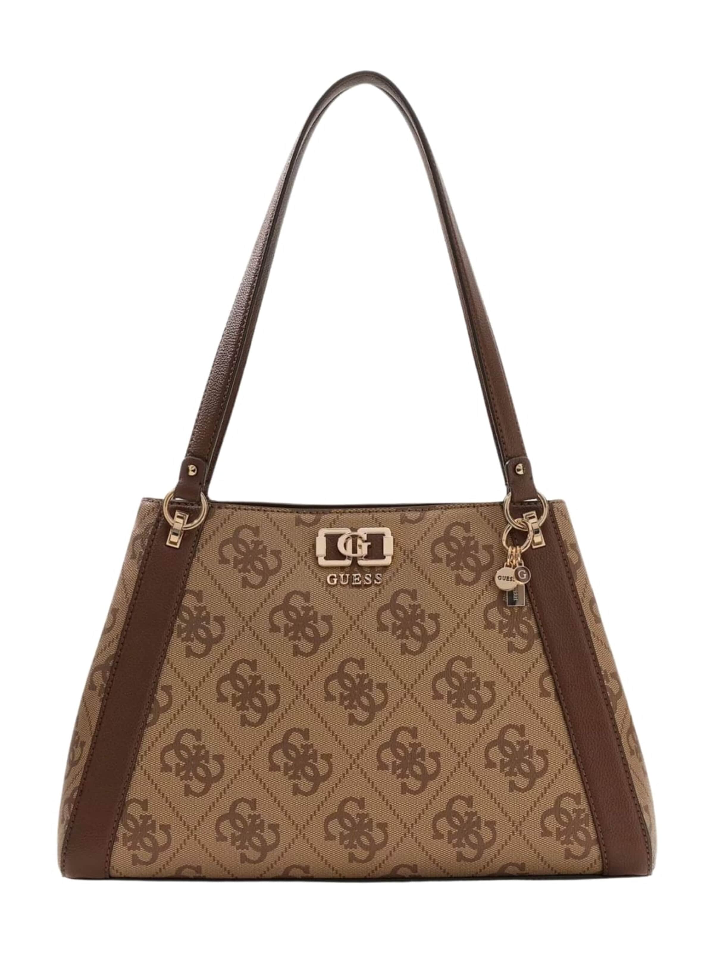 Sac bandoulière GUESS en marron : devant