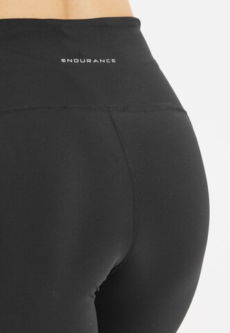 ENDURANCE Skinny Sports trousers 'Leager' in Black