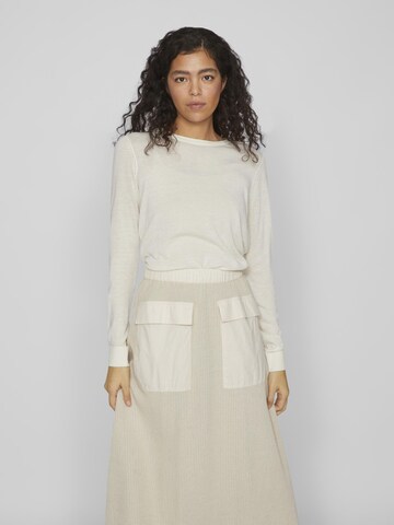 VILA Sweater 'ABELLA' in White: front