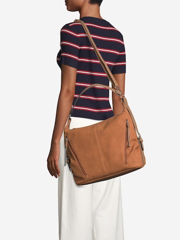 TOM TAILOR Shoulder Bag 'Caia' in Brown