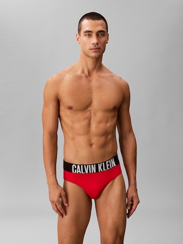 Calvin Klein Swimwear Regular Bathing trunks 'Intense Power' in Red: front