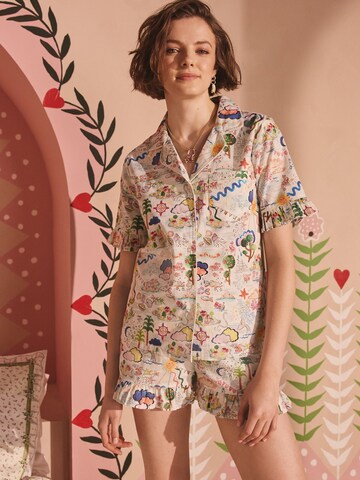 Cath Kidston Short Pajama Set in Blue: front