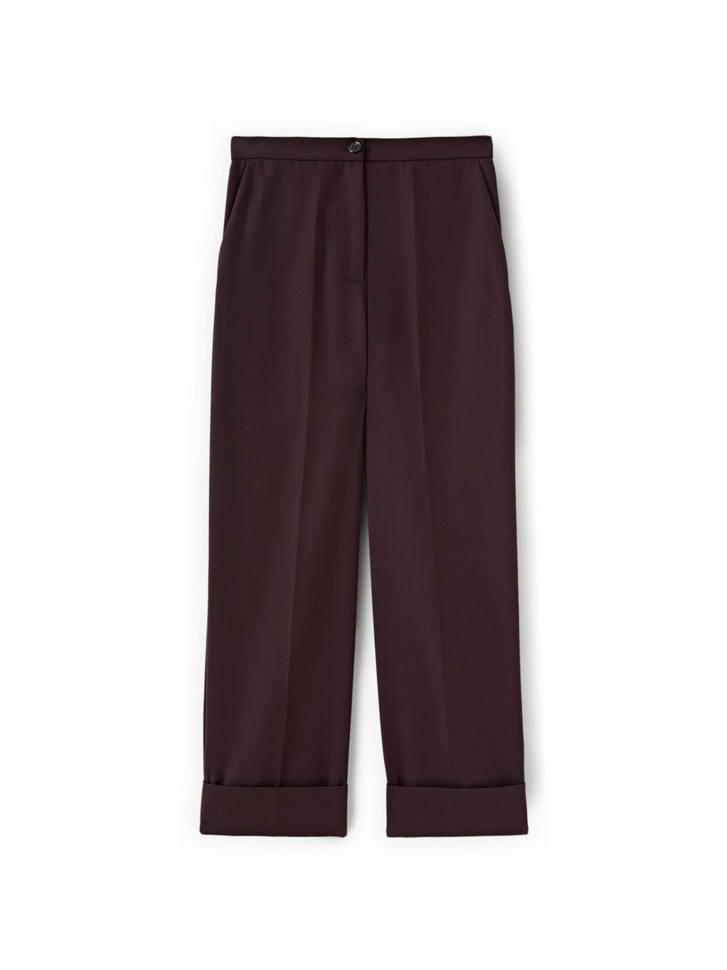 MOTIVI Regular Broek in Bruin: voorkant