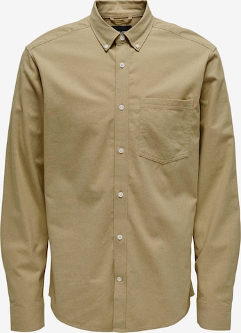 Only & Sons Regular Fit Skjorte i brun: forside