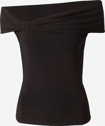 Trendyol - Blusa em preto: frente