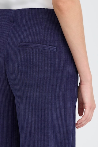 ICHI Wide leg Trousers ' IHKATE' in Blue