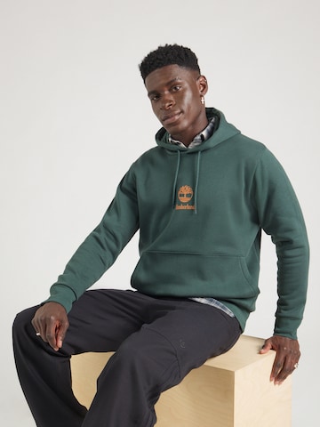 Felpa di TIMBERLAND in verde: frontale