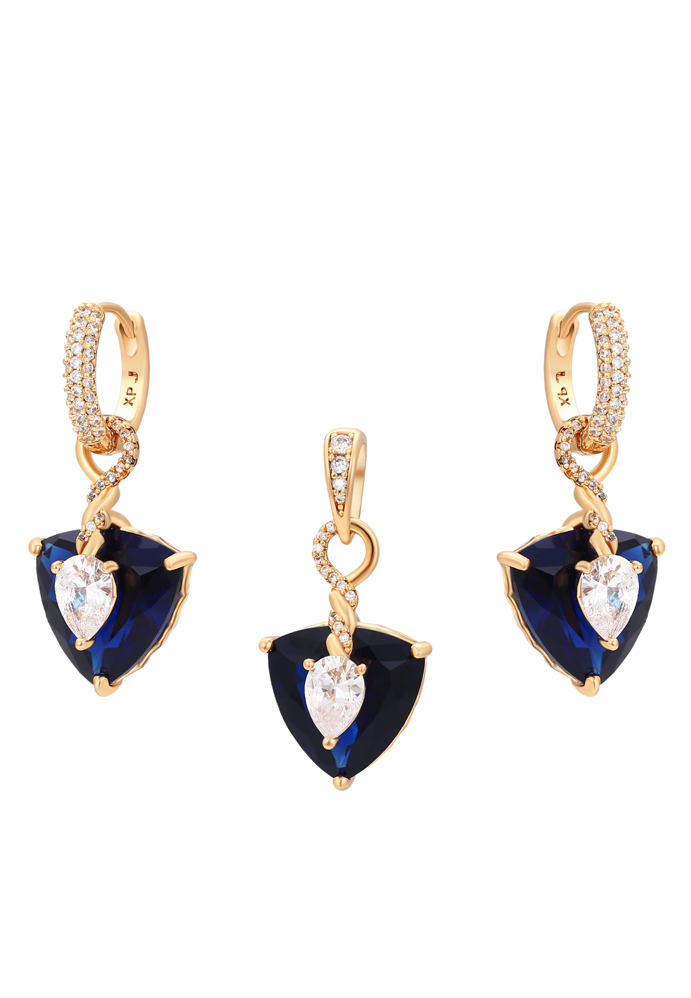 faina - Conjunto de joyería en oro: frente